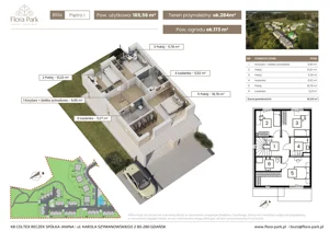 Dom 165,56 m², oferta nr B10a, Flora Park, Gdynia, Wielki Kack, Kacze Buki, ul. Starochwaszczyńska