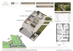 Dom 165,56 m², oferta nr B10b, Flora Park, Gdynia, Wielki Kack, Kacze Buki, ul. Starochwaszczyńska