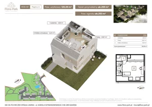 Dom 120,11 m², oferta nr B12bM1, Flora Park, Gdynia, Wielki Kack, Kacze Buki, ul. Starochwaszczyńska
