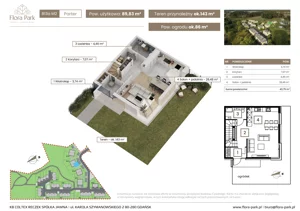 Dom 89,36 m², oferta nr B13aM2, Flora Park, Gdynia, Wielki Kack, Kacze Buki, ul. Starochwaszczyńska