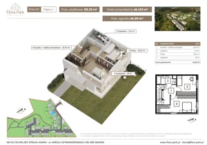 Dom 89,36 m², oferta nr B13aM2, Flora Park, Gdynia, Wielki Kack, Kacze Buki, ul. Starochwaszczyńska