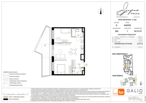 1 pokój, mieszkanie 54,10 m², parter, oferta nr D-26, Symfonia Praga, Warszawa, Praga Południe, Kamionek, ul. Mińska