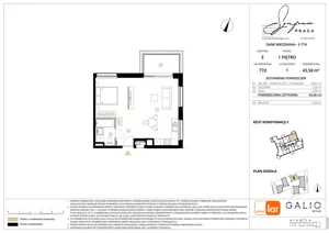 1 pokój, mieszkanie 43,58 m², piętro 1, oferta nr E-77, Symfonia Praga, Warszawa, Praga Południe, Kamionek, ul. Mińska