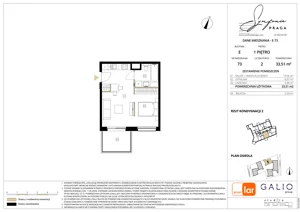2 pokoje, mieszkanie 33,51 m², piętro 1, oferta nr E-73, Symfonia Praga, Warszawa, Praga Południe, Kamionek, ul. Mińska