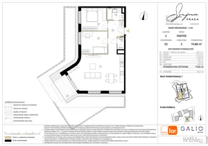 3 pokoje, mieszkanie 74,88 m², parter, oferta nr C-2, Symfonia Praga, Warszawa, Praga Południe, Kamionek, ul. Mińska