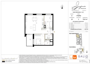 3 pokoje, mieszkanie 75,01 m², piętro 1, oferta nr D-29, Symfonia Praga, Warszawa, Praga Południe, Kamionek, ul. Mińska
