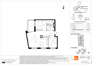 3 pokoje, mieszkanie 66,57 m², piętro 2, oferta nr D-42, Symfonia Praga, Warszawa, Praga Południe, Kamionek, ul. Mińska