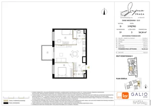 3 pokoje, mieszkanie 54,34 m², piętro 3, oferta nr D-51, Symfonia Praga, Warszawa, Praga Południe, Kamionek, ul. Mińska