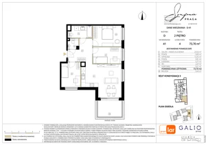 4 pokoje, mieszkanie 73,70 m², piętro 2, oferta nr D-41, Symfonia Praga, Warszawa, Praga Południe, Kamionek, ul. Mińska