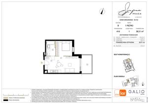 1 pokój, mieszkanie 38,45 m², piętro 1, oferta nr B-41, Symfonia Praga, Warszawa, Praga Południe, Kamionek, ul. Mińska