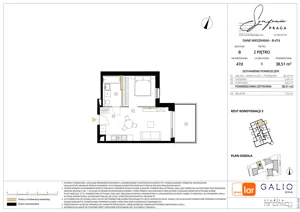 1 pokój, mieszkanie 38,45 m², piętro 2, oferta nr B-47, Symfonia Praga, Warszawa, Praga Południe, Kamionek, ul. Mińska