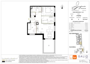 4 pokoje, mieszkanie 73,29 m², piętro 1, oferta nr D-33, Symfonia Praga, Warszawa, Praga Południe, Kamionek, ul. Mińska