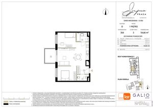 1 pokój, mieszkanie 54,55 m², piętro 2, oferta nr D-35, Symfonia Praga, Warszawa, Praga Południe, Kamionek, ul. Mińska