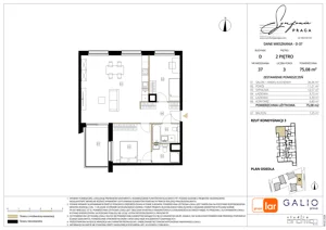 3 pokoje, mieszkanie 75,01 m², piętro 2, oferta nr D-37, Symfonia Praga, Warszawa, Praga Południe, Kamionek, ul. Mińska
