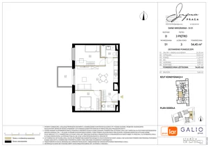 3 pokoje, mieszkanie 54,34 m², piętro 3, oferta nr D-51, Symfonia Praga, Warszawa, Praga Południe, Kamionek, ul. Mińska