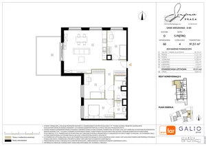 4 pokoje, mieszkanie 91,45 m², piętro 5, oferta nr D-60, Symfonia Praga, Warszawa, Praga Południe, Kamionek, ul. Mińska