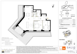 3 pokoje, mieszkanie 76,16 m², parter, oferta nr E-71, Symfonia Praga, Warszawa, Praga Południe, Kamionek, ul. Mińska