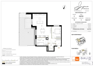 3 pokoje, mieszkanie 66,20 m², parter, oferta nr E-72, Symfonia Praga, Warszawa, Praga Południe, Kamionek, ul. Mińska