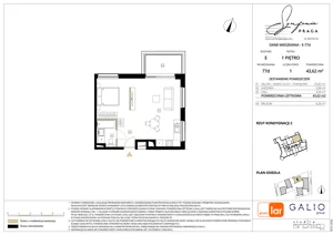 1 pokój, mieszkanie 43,58 m², piętro 1, oferta nr E-77, Symfonia Praga, Warszawa, Praga Południe, Kamionek, ul. Mińska