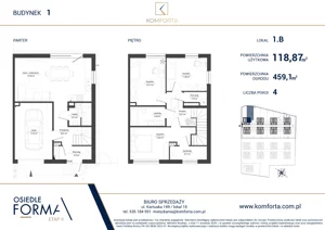Dom 118,87 m², oferta nr 1.B, Osiedle Forma Etap II, Gdańsk, Olszynka, ul. Zawodzie