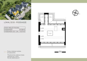 3 pokoje, mieszkanie 50,57 m², piętro 1, oferta nr D2B, Wąwozowa, Kraków, Wzgórza Krzesławickie, Krzesławice, ul. Wąwozowa 32