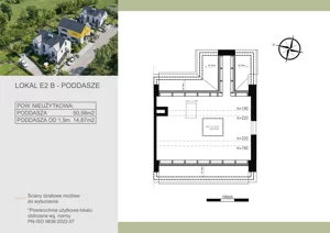 3 pokoje, mieszkanie 50,57 m², piętro 1, oferta nr E2B, Wąwozowa, Kraków, Wzgórza Krzesławickie, Krzesławice, ul. Wąwozowa 32
