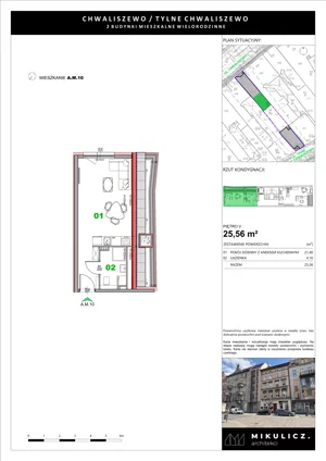 1 pokój, mieszkanie 25,56 m², piętro 5, oferta nr A10, Fifna Kamienica, Poznań, Stare Miasto, Chwaliszewo, ul. Chwaliszewo