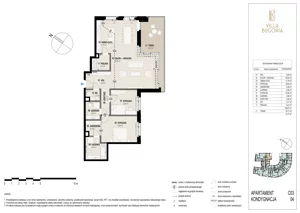 3 pokoje, apartament 128,27 m², piętro 3, oferta nr C03 3P, Villa Bogoria, Warszawa, Śródmieście, ul. Stare Nalewki 2