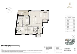 4 pokoje, apartament 166,03 m², piętro 1, oferta nr C04 1P, Villa Bogoria, Warszawa, Śródmieście, ul. Stare Nalewki 2