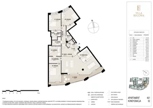 4 pokoje, apartament 152,79 m², piętro 1, oferta nr A01 1P, Villa Bogoria, Warszawa, Śródmieście, ul. Stare Nalewki 2