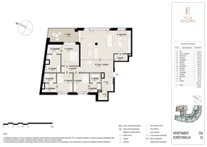 4 pokoje, apartament 166,76 m², piętro 2, oferta nr C04 2P, Villa Bogoria, Warszawa, Śródmieście, ul. Stare Nalewki 2