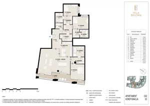 4 pokoje, apartament 179,45 m², piętro 2, oferta nr C02 2P, Villa Bogoria, Warszawa, Śródmieście, ul. Stare Nalewki 2