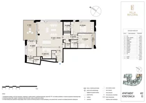 4 pokoje, apartament 157,36 m², piętro 2, oferta nr A02 2P, Villa Bogoria, Warszawa, Śródmieście, ul. Stare Nalewki 2