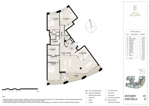 4 pokoje, apartament 153,52 m², piętro 2, oferta nr A01 2P, Villa Bogoria, Warszawa, Śródmieście, ul. Stare Nalewki 2