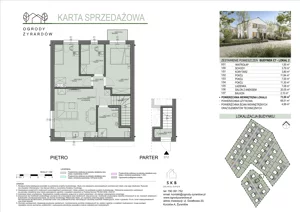 4 pokoje, mieszkanie 68,51 m², piętro 1, oferta nr C7.2, Ogrody Żyrardów - etap C, Żyrardów, ul. Działkowa 20