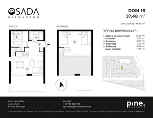 Dom 46,75 m², oferta nr 16, Osada Giewartów, Giewartów, ul. Armii Krajowej