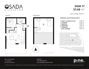 Dom 46,75 m², oferta nr 17, Osada Giewartów, Giewartów, ul. Armii Krajowej