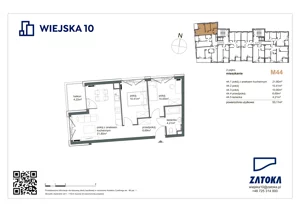 3 pokoje, mieszkanie 53,11 m², piętro 2, oferta nr 44, Wiejska 10, Gdynia, Chylonia, ul. Wiejska 10