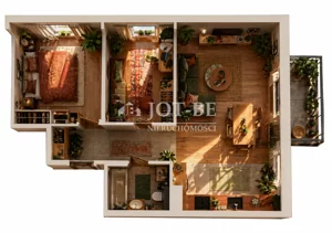 Mieszkanie trzypokojowe 58,35 m², Wrocław, Krzyki-Partynice, Partynice, Sprzedaż
