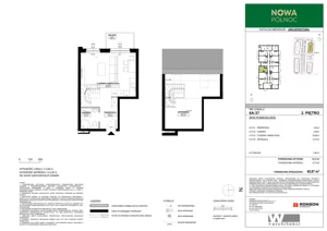 2 pokoje, mieszkanie 45,87 m², piętro 2, oferta nr 6A-37, Nowa Północ 2A, Szczecin, Północ, Stołczyn, ul. Sobola