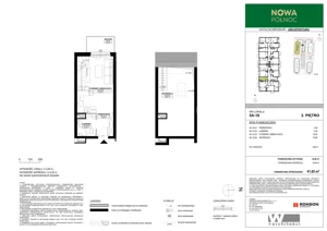 2 pokoje, mieszkanie 41,65 m², piętro 2, oferta nr 5A-19, Nowa Północ 2A, Szczecin, Północ, Stołczyn, ul. Sobola