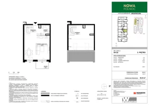 3 pokoje, mieszkanie 54,33 m², piętro 2, oferta nr 5A-22, Nowa Północ 2A, Szczecin, Północ, Stołczyn, ul. Sobola