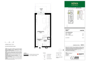 1 pokój, mieszkanie 26,09 m², piętro 1, oferta nr 5A-11, Nowa Północ 2A, Szczecin, Północ, Stołczyn, ul. Sobola