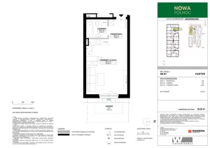 1 pokój, mieszkanie 30,30 m², parter, oferta nr 5B-07, Nowa Północ 2A, Szczecin, Północ, Stołczyn, ul. Sobola