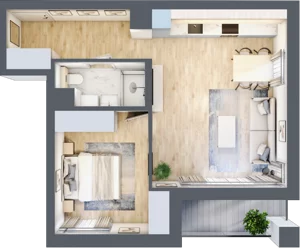 2 pokoje, mieszkanie 47,91 m², piętro 1, oferta nr A/9, Kijowska 17, Warszawa, Praga Północ, Szmulki, ul. Kijowska 17