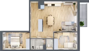 3 pokoje, mieszkanie 69,04 m², piętro 1, oferta nr A/11, Kijowska 17, Warszawa, Praga Północ, Szmulki, ul. Kijowska 17