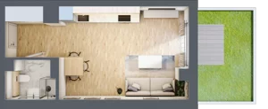 1 pokój, mieszkanie 30,69 m², parter, oferta nr B/65, Kijowska 17, Warszawa, Praga Północ, Szmulki, ul. Kijowska 17