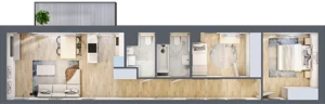 3 pokoje, mieszkanie 65,95 m², piętro 2, oferta nr B/79, Kijowska 17, Warszawa, Praga Północ, Szmulki, ul. Kijowska 17