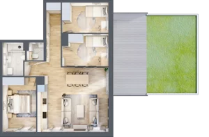 4 pokoje, mieszkanie 78,71 m², piętro 3, oferta nr B/93, Kijowska 17, Warszawa, Praga Północ, Szmulki, ul. Kijowska 17