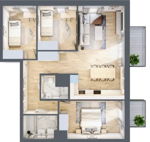 4 pokoje, mieszkanie 73,82 m², piętro 7, oferta nr C/186, Kijowska 17, Warszawa, Praga Północ, Szmulki, ul. Kijowska 17